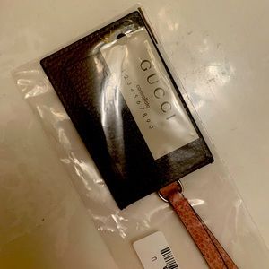 NWT GUCCI LUGGAGE TAG.  NEVER OPENED. Light pink